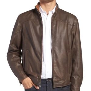Italian Leather Bomber Jacket